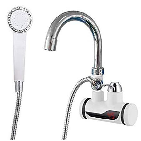 Water heating online shower head