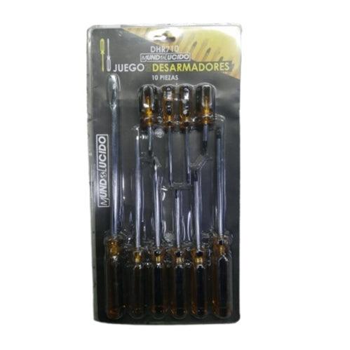 10 Piece Screw Driver Set DHR710 - Light Market