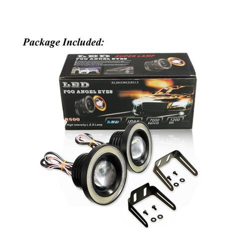 12V 64mm Angel eyes Led fog light 6500k R-500 - Light Market