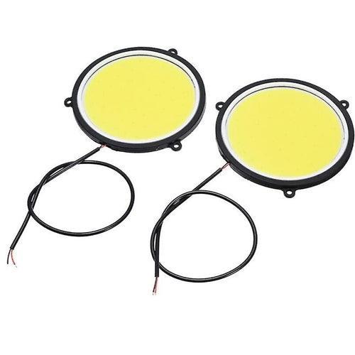 12V COB Day Time Running Light Round 6500k 2 Pack - NA-72 - Light Market