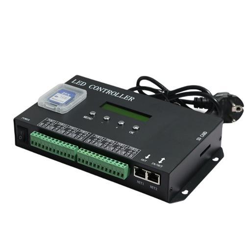 220V LED Pixel Controller with SD Card Reader 8 Channel - Light Market