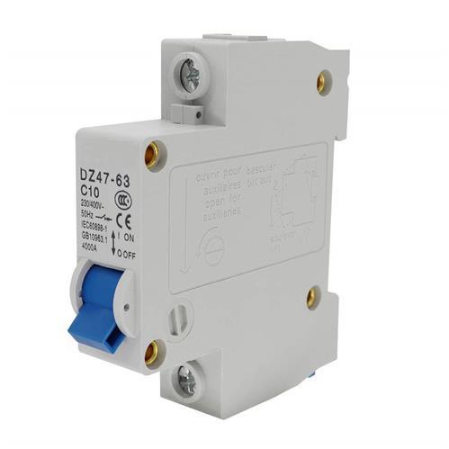 10A Circuit Breaker 1 Pole Din Rail - Light Market