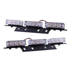 12-24v 2 Module x 6Led Grill Mount Flashing White - Light Market