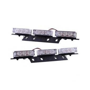 12-24v 3 Led x 2 Module Grill Mount Flashing Amber - Light Market