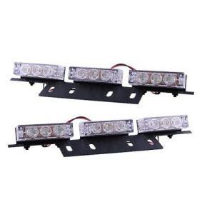 12-24v 3Led x 2Module Grill Mount Flashing Red - Light Market