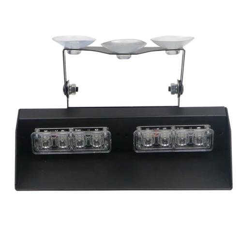 12-24v 8 Led Dash Mount Flashing White R1-019c - Light Market