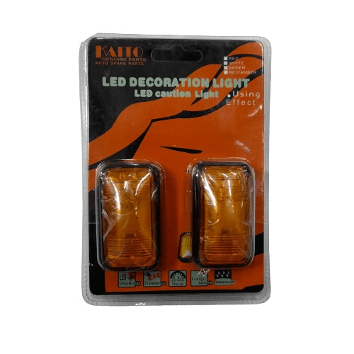 12-24v Led Caution Light Amber (Pair) - Light Market