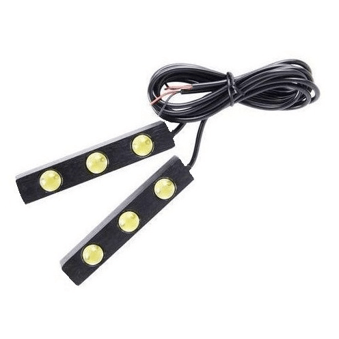 12v 2 x 3 Cool White Led Eagle Eye Car Daytime Running Lights - Light Market