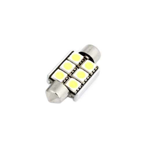 12v 5050 x 6 Led Festoon Bulb 6000k Bing Light - Light Market