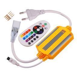 220v 100m Rgb Controller With Remote IP67 - Light Market