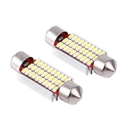 2pcs 12v Festoon 30 x 3014 Led Bulb 6000k NA-85-39 - Light Market