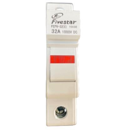 32A 1000V DC Solar Fuse Holder With Fuse FSPV-32 - Light Market