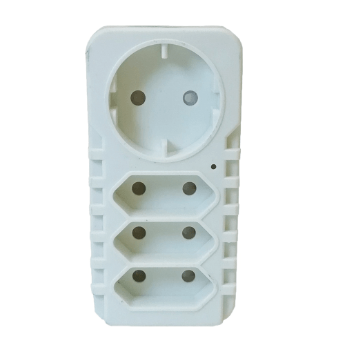 4 Way Adaptor 1 x 5A Schuko + 3 x ZA Plug R-38 Reddisson - Light Market