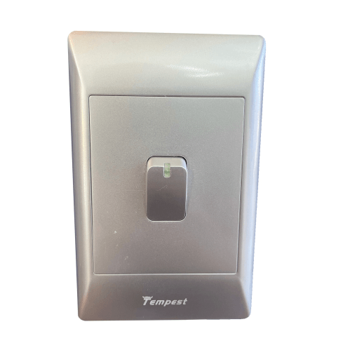 4x2 1 Lever Light Switch Silver TNC-SA-001/S Tempest - Light Market