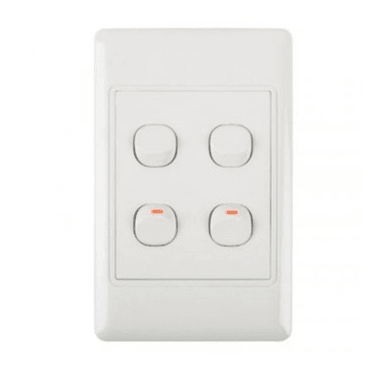 4x2 4 Lever Light Switch A104 Redisson – Light Market