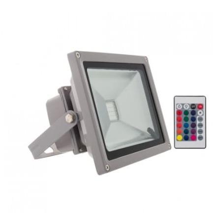 50w Led RGB Floodlight With Remote Tempest - Light Market