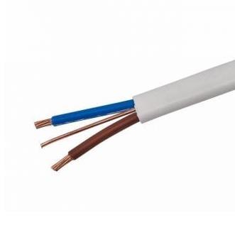 6mm Twin Flat Cable With Earth Premium Per Meter - Light Market