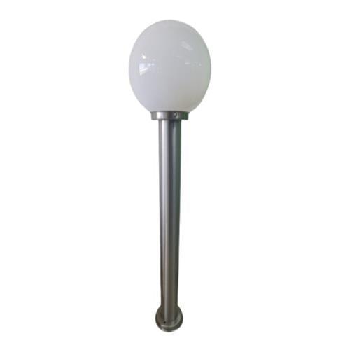 E27 Pillar Light Silver and White - Light Market