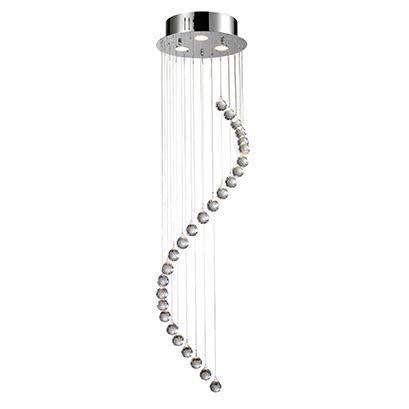 Mini Swirl Chandelier Crystal & Chrome RP301 - Light Market