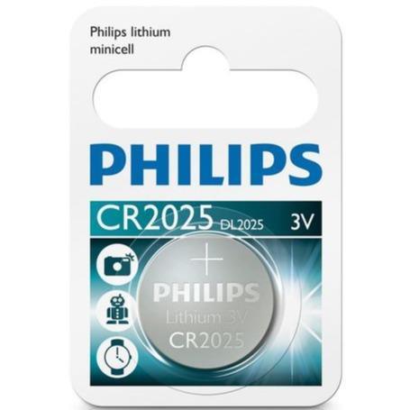 PHILIPS CR2025 LITHIUM COIN BATTERY 3V - Light Market