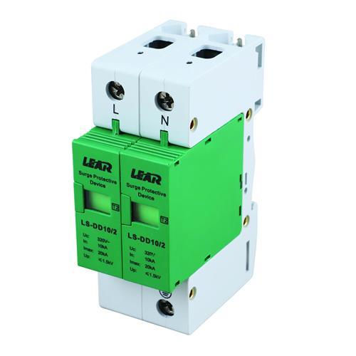 Surge Protector 2 Pole 10-20kA 320v LS-DD10/2 Din Rail Lear - Light Market