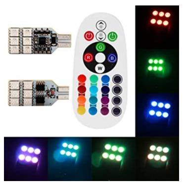 T10 12v 12x5050 RGB Parklight With Remote 2 Pack - Light Market