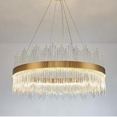 Tri-Colour Crystal Lux Chandelier 1000mm 92w DRSA7002 - Light Market