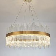 Tri-Colour Crystal Lux Chandelier 600mm DRSA7000 - Light Market