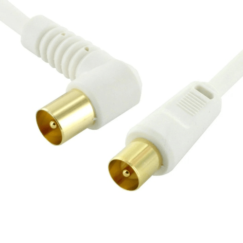 Tv Antenna Lead With Angled Plug 10m - Light Market