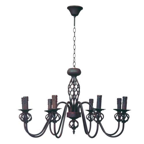 Wrought Iron Chandelier - Bright Star CH065/8 - Light Market